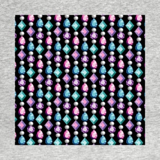 Gems And Pearls Pattern Art T-Shirt